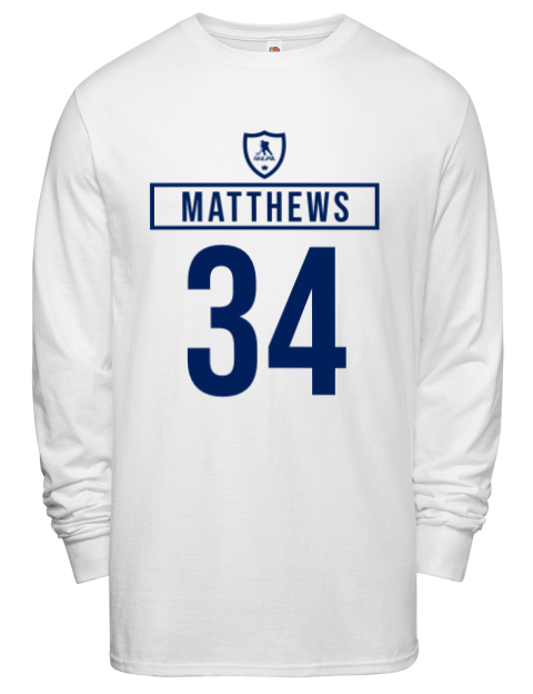 Home Jersey Auston Matthews Men's Long-Sleeve T-Shirt | Swagsta