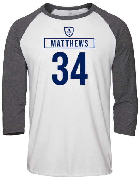 Home Jersey Auston Matthews Unisex Premium Three-Quarter Raglan T-Shirt | Swagsta