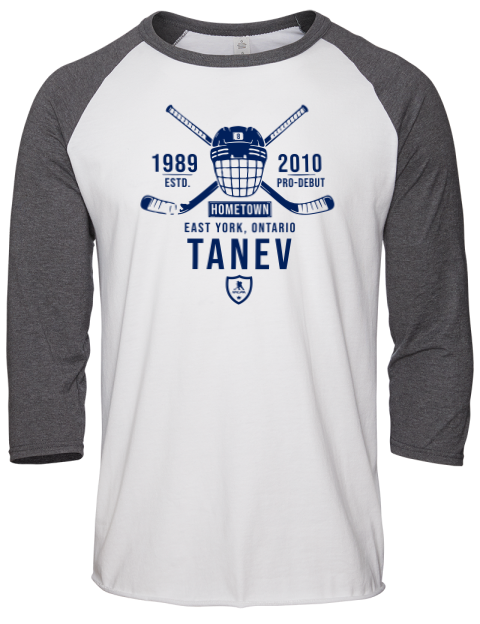 Classic Heritage Christopher Tanev Unisex Premium Three-Quarter Raglan T-Shirt | Swagsta