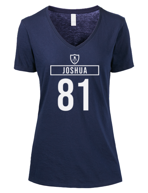 Away Jersey Dakota Joshua Premium Ladies V-Neck T-Shirt | Swagsta