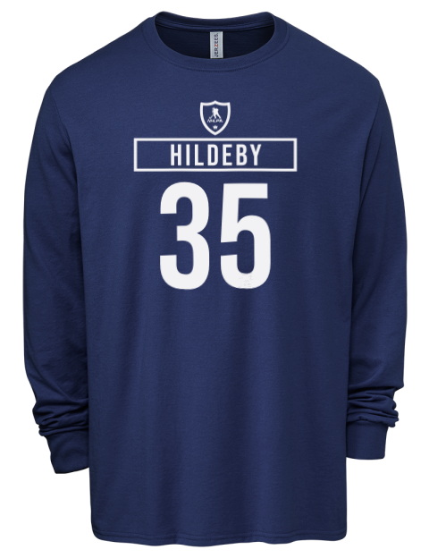 Away Jersey Dennis Hildeby Men's Premium Blend Long Sleeve-T-Shirt | Swagsta