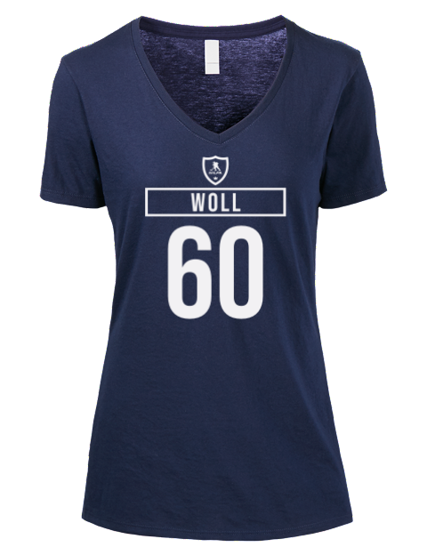 Away Jersey Joseph Woll Premium Ladies V-Neck T-Shirt | Swagsta