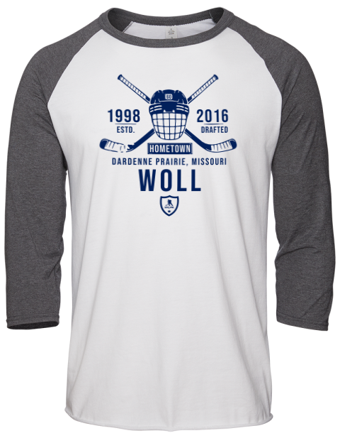 Classic Heritage Joseph Woll Unisex Premium Three-Quarter Raglan T-Shirt | Swagsta