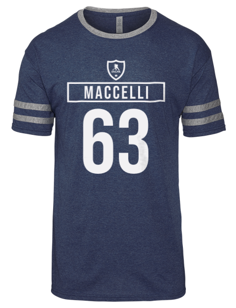 Away Jersey Matias Maccelli Men's Tri-Blend T-Shirt | Swagsta