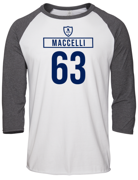 Home Jersey Matias Maccelli Unisex Premium Three-Quarter Raglan T-Shirt | Swagsta