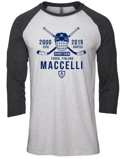 Classic Heritage Matias Maccelli Unisex Premium Three-Quarter Raglan T-Shirt | Swagsta