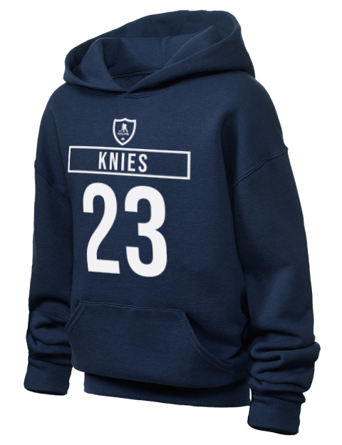 Away Jersey Matthew Knies Youth Hooded Sweatshirt | Swagsta