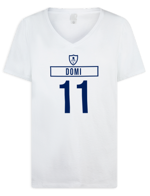 Home Jersey Max Domi Premium Ladies V-Neck T-Shirt | Swagsta