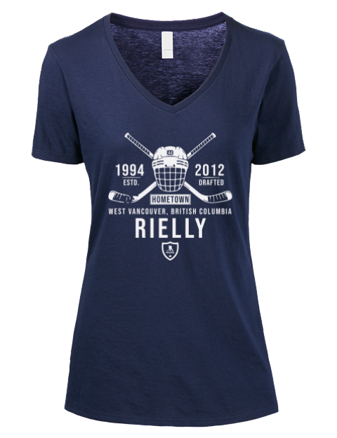 Heritage Morgan Rielly Premium Ladies V-Neck T-Shirt | Swagsta