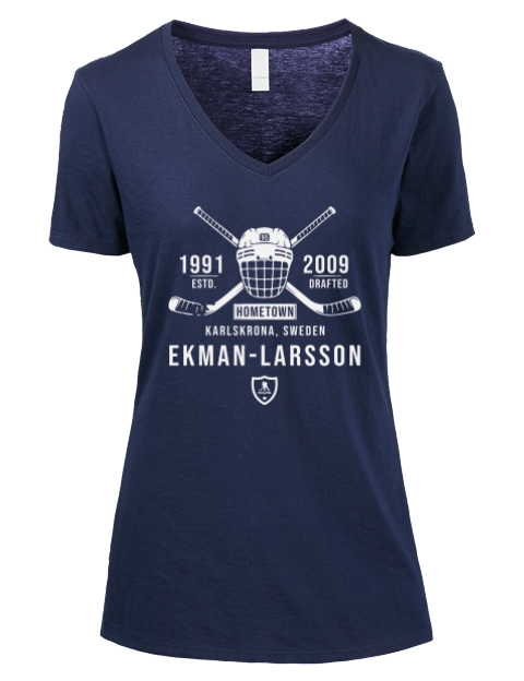 Heritage Oliver Ekman Larsson Premium Ladies V-Neck T-Shirt | Swagsta