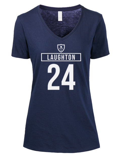 Away Jersey Scott Laughton Premium Ladies V-Neck T-Shirt | Swagsta