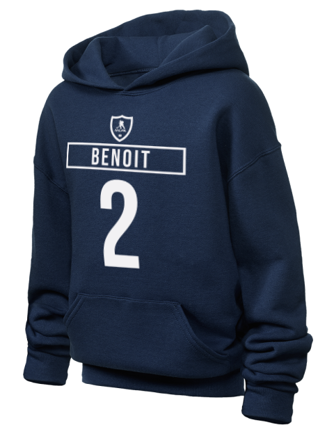 Away Jersey Simon Benoit Youth Hooded Sweatshirt | Swagsta