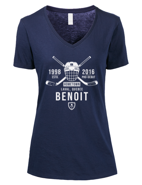 Heritage Simon Benoit Premium Ladies V-Neck T-Shirt | Swagsta