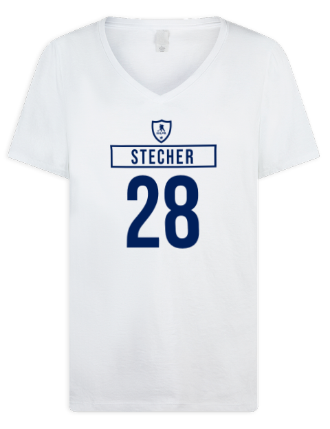 Home Jersey Troy Stecher Premium Ladies V-Neck T-Shirt | Swagsta