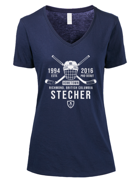 Heritage Troy Stecher Premium Ladies V-Neck T-Shirt | Swagsta