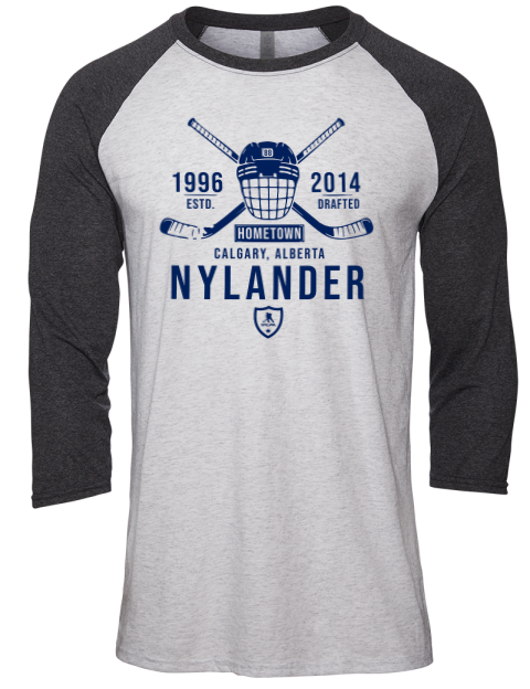 Classic Heritage William Nylander Unisex Premium Three-Quarter Raglan T-Shirt | Swagsta
