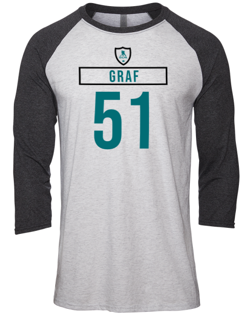 Home Jersey Collin Graf Unisex Premium Three-Quarter Raglan T-Shirt | Swagsta