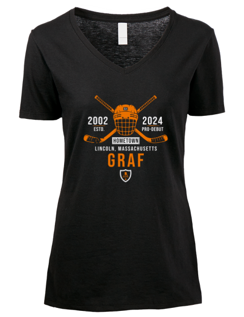 Heritage Collin Graf Premium Ladies V-Neck T-Shirt | Swagsta