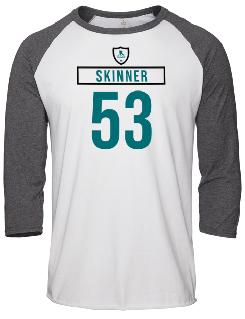 Home Jersey Jeff Skinner Unisex Premium Three-Quarter Raglan T-Shirt | Swagsta