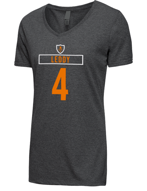 Away Jersey Nick Leddy Premium Ladies V-Neck T-Shirt | Swagsta