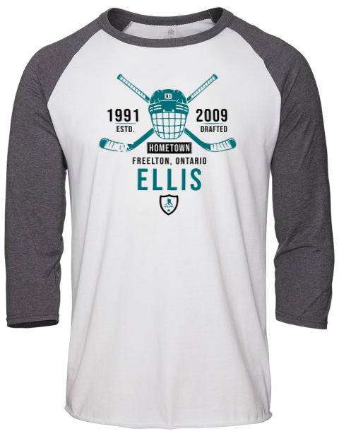 Classic Heritage Ryan Ellis Unisex Premium Three-Quarter Raglan T-Shirt | Swagsta