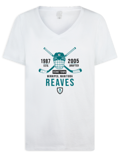 Classic Heritage Ryan Reaves Premium Ladies V-Neck T-Shirt | Swagsta