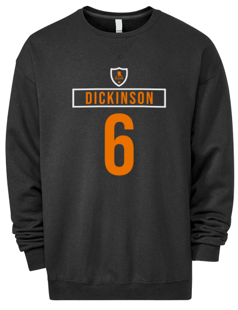 Away Jersey Sam Dickinson Premium Unisex Crewneck Sweatshirt | Swagsta