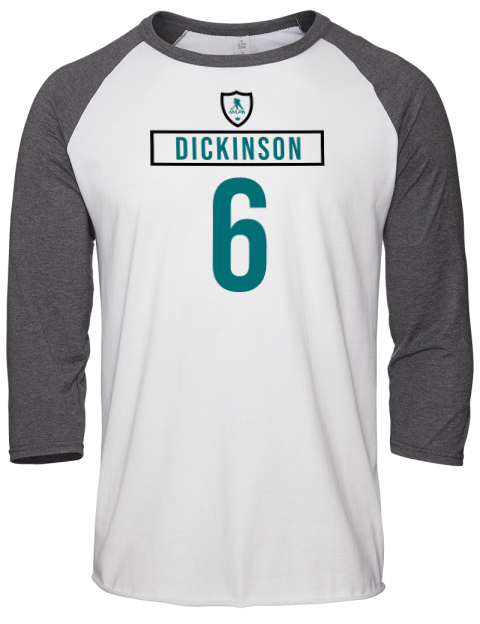 Home Jersey Sam Dickinson Unisex Premium Three-Quarter Raglan T-Shirt | Swagsta