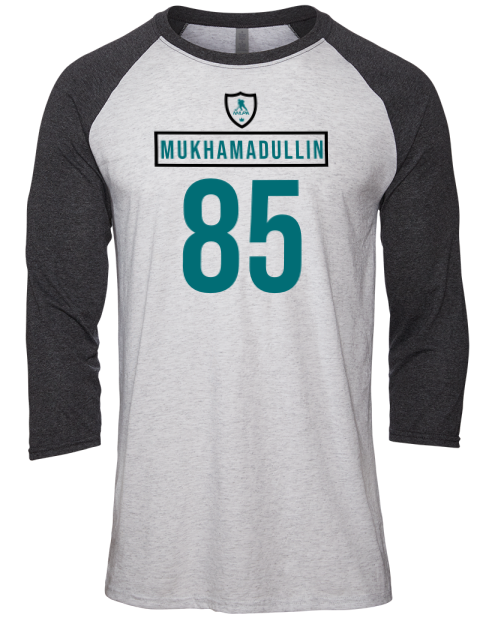 Home Jersey Shakir Mukhamadullin Unisex Premium Three-Quarter Raglan T-Shirt | Swagsta