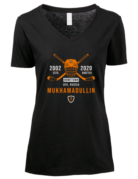 Heritage Shakir Mukhamadullin Premium Ladies V-Neck T-Shirt | Swagsta