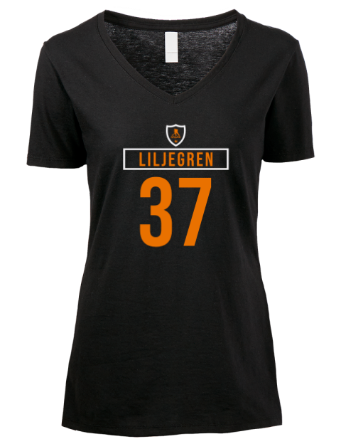 Away Jersey Timothy Liljegren Premium Ladies V-Neck T-Shirt | Swagsta
