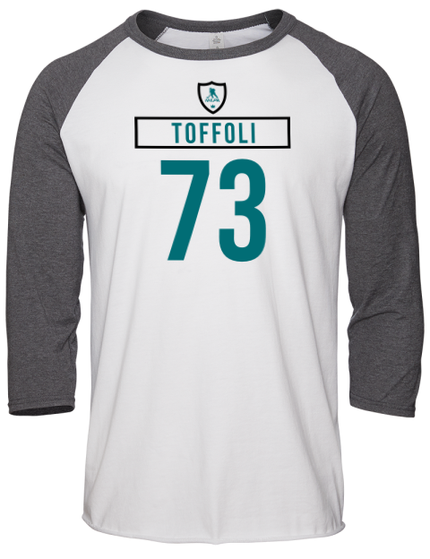 Home Jersey Tyler Toffoli Unisex Premium Three-Quarter Raglan T-Shirt | Swagsta