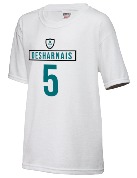 Home Jersey Vincent Desharnais Youth T-Shirt | Swagsta