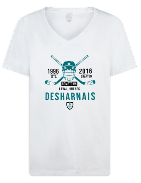 Classic Heritage Vincent Desharnais Premium Ladies V-Neck T-Shirt | Swagsta