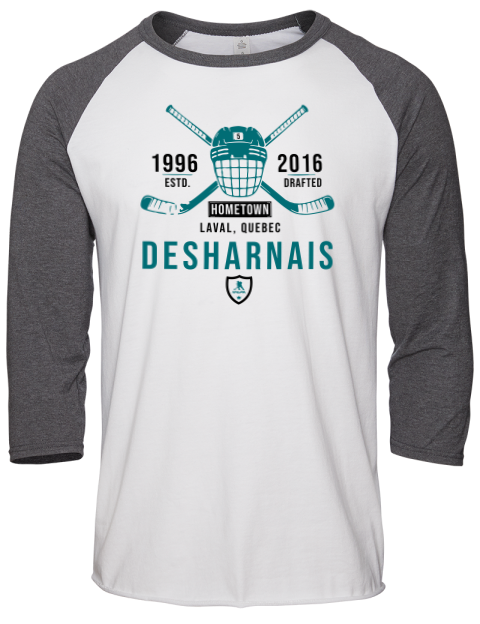 Classic Heritage Vincent Desharnais Unisex Premium Three-Quarter Raglan T-Shirt | Swagsta
