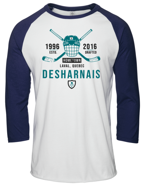 Classic Heritage Vincent Desharnais Unisex Premium Three-Quarter Raglan T-Shirt | Swagsta