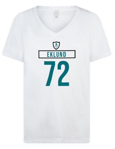 Home Jersey William Eklund Premium Ladies V-Neck T-Shirt | Swagsta