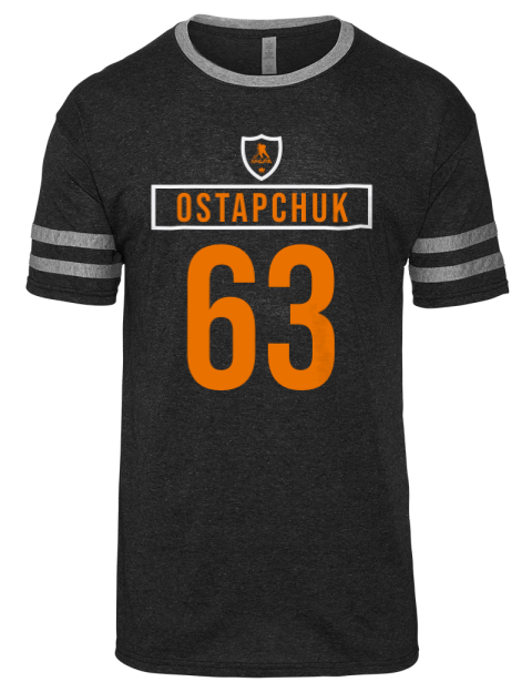 Away Jersey Zach Ostapchuk Men's Tri-Blend T-Shirt | Swagsta