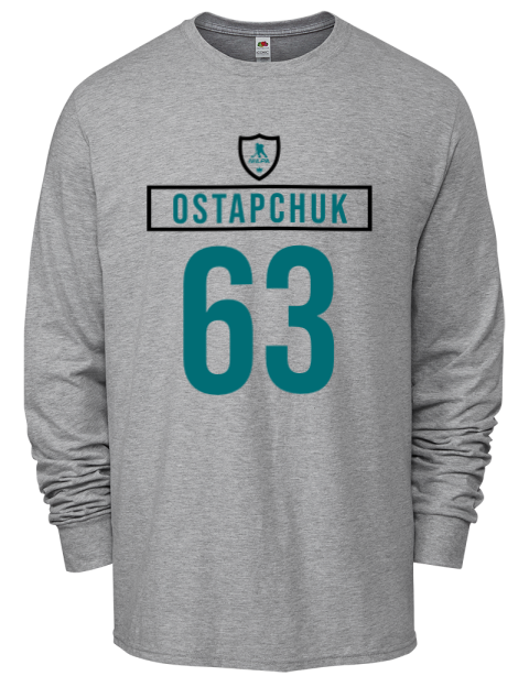 Home Jersey Zach Ostapchuk Men's Long-Sleeve T-Shirt | Swagsta