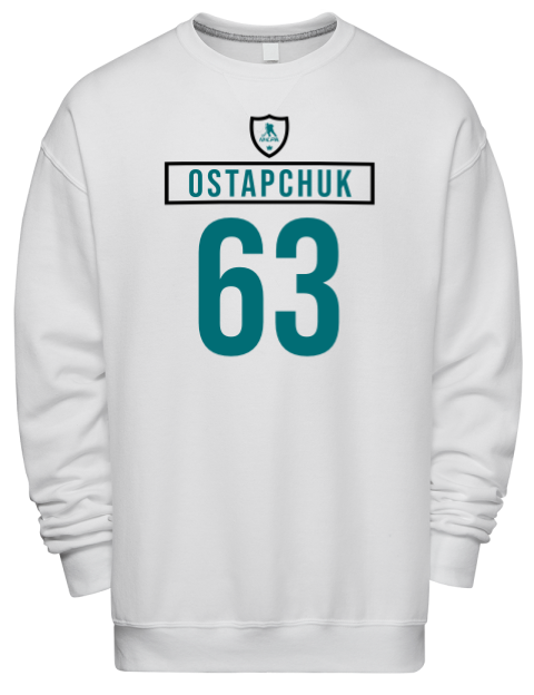 Home Jersey Zach Ostapchuk Premium Unisex Crewneck Sweatshirt | Swagsta