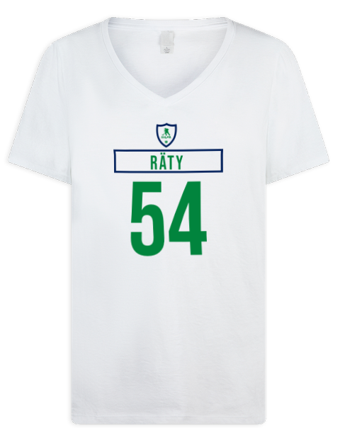 Home Jersey Aatu Raty Premium Ladies V-Neck T-Shirt | Swagsta