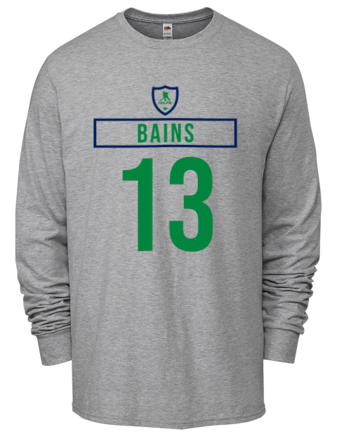 Home Jersey Arshdeep Bains Men's Long-Sleeve T-Shirt | Swagsta