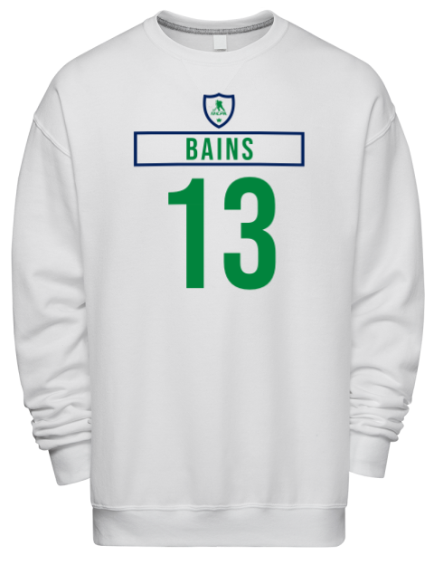 Home Jersey Arshdeep Bains Premium Unisex Crewneck Sweatshirt | Swagsta