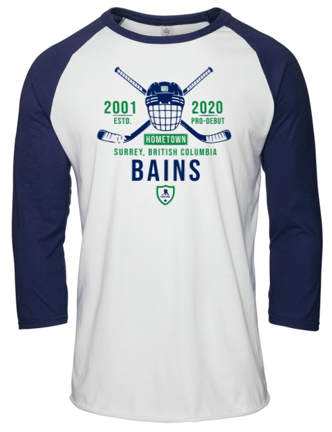 Classic Heritage Arshdeep Bains Unisex Premium Three-Quarter Raglan T-Shirt | Swagsta
