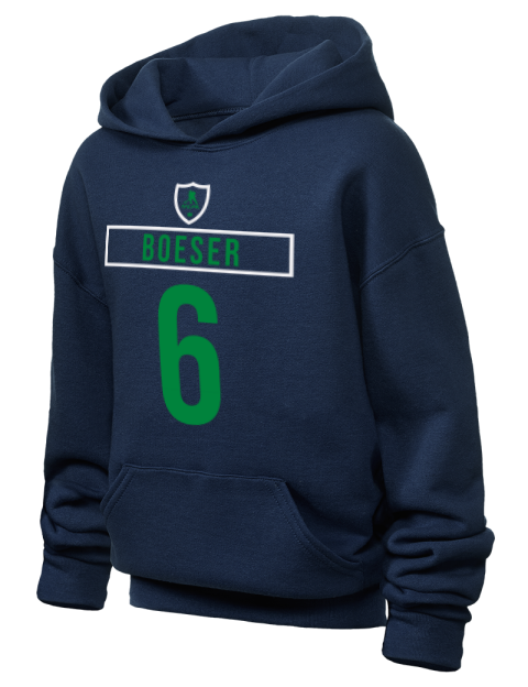 Away Jersey Brock Boeser Youth Hooded Sweatshirt | Swagsta