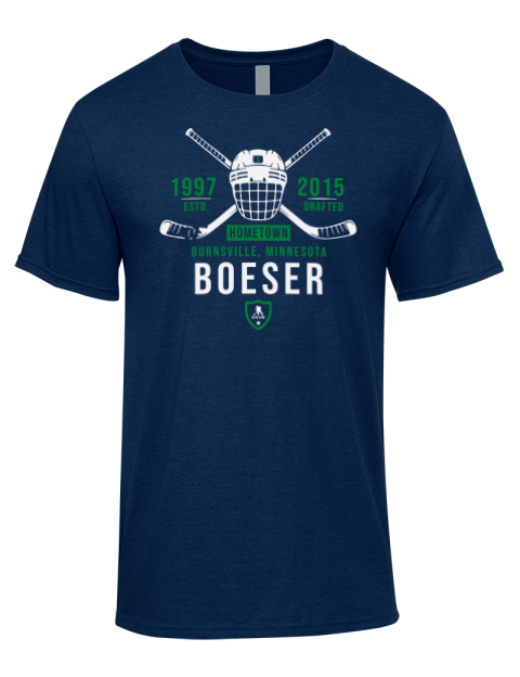 Heritage Brock Boeser Premium Ring-Spun Cotton Unisex T-Shirt | Swagsta