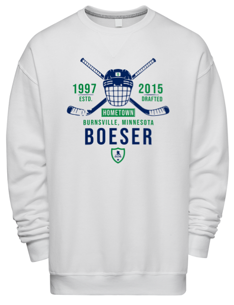 Classic Heritage Brock Boeser Premium Unisex Crewneck Sweatshirt | Swagsta