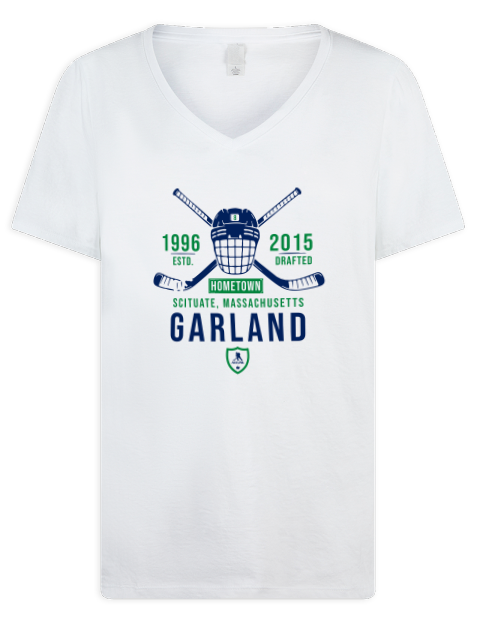 Classic Heritage Conor Garland Premium Ladies V-Neck T-Shirt | Swagsta