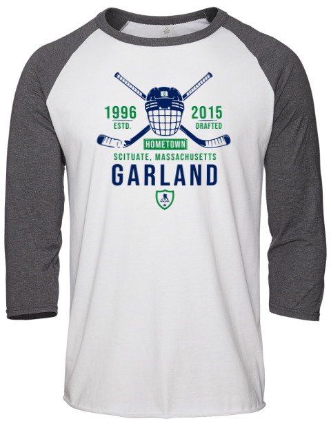 Classic Heritage Conor Garland Unisex Premium Three-Quarter Raglan T-Shirt | Swagsta