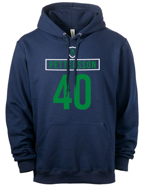 Away Jersey Elias Pettersson Eco Premium Unisex Hooded Sweatshirt | Swagsta